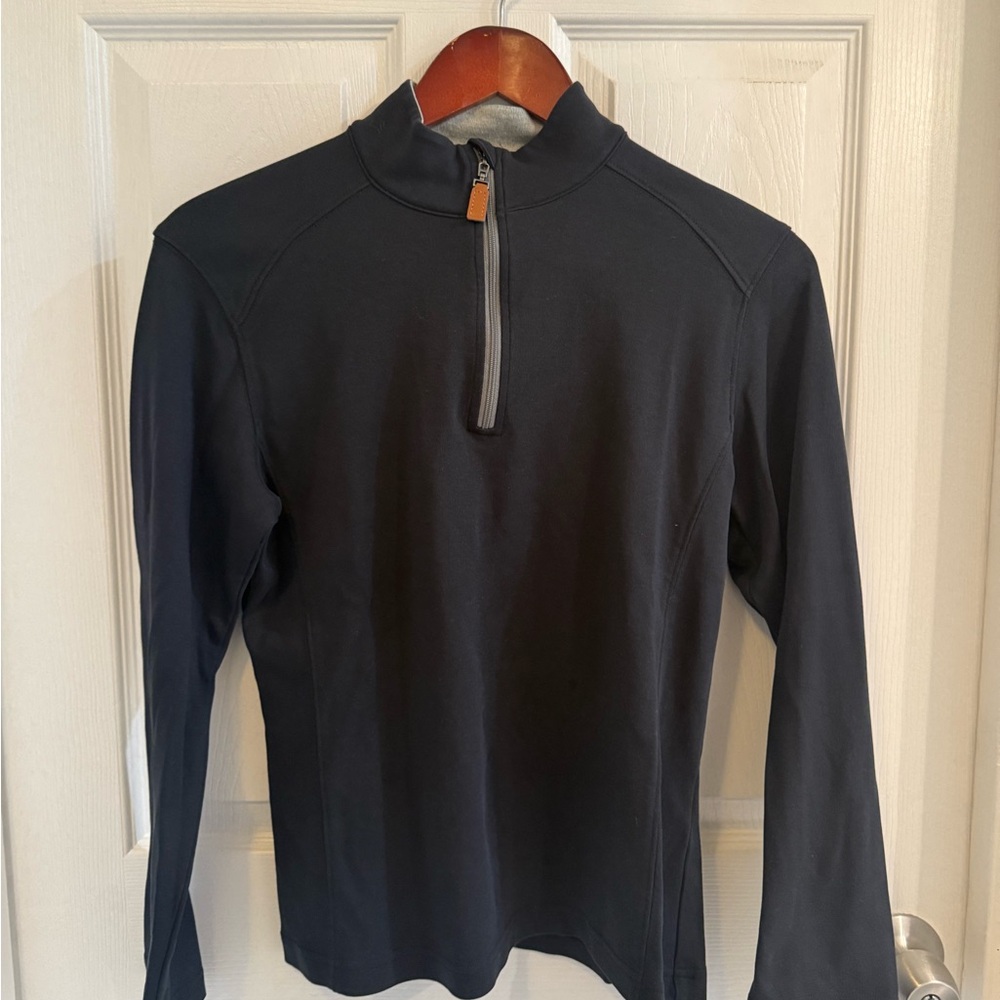 Black Quarter-Zip Pullover